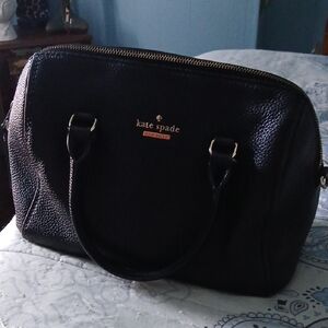Kate Spade Black Pebbled Satchel